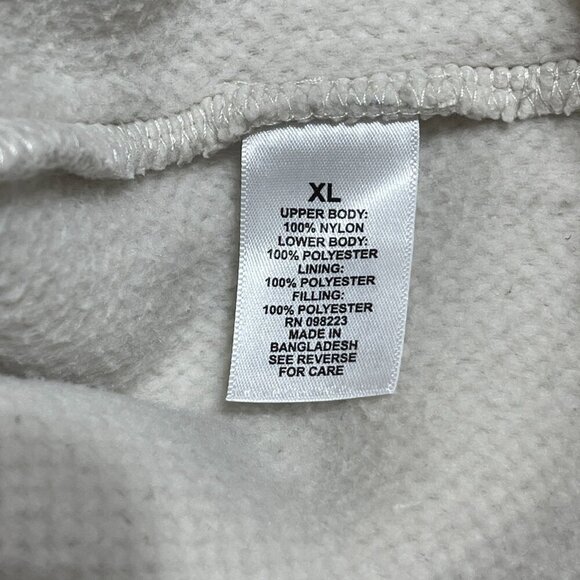 MaGellan Outdoors Fleece Quilted 1/4 Snap Blue Cream Size XL Extra Large Classic - Picture 5 of 7